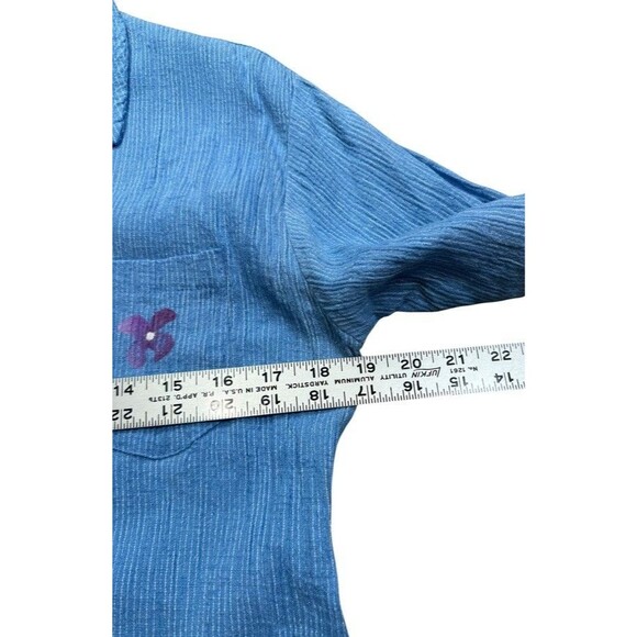 Play Alegre Women's Size Medium Cotton Hand Painted Pant/Top 2 Piece Outfit Set - Picture 8 of 13